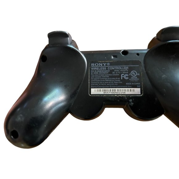 Set of 2:1-OEM Sony PlayStation 3 Controller CECH-ZC1U PS3 Blk &1-Bek Design Blu - Picture 9 of 10
